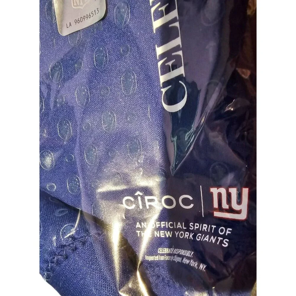 CIROC Vodka Koozie NFL NY Giants Sleeve Glass Bottle Protector Cover Handle NEW